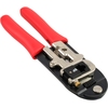 Crimpzange, Profi, für  RJ45 Stecker, Module wechselbar InLine 74110