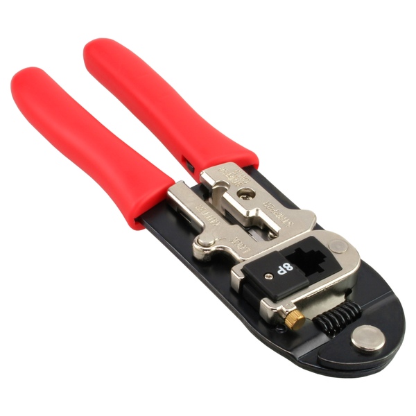 Crimpzange, Profi, für  RJ45 Stecker, Module wechselbar InLine 74110
