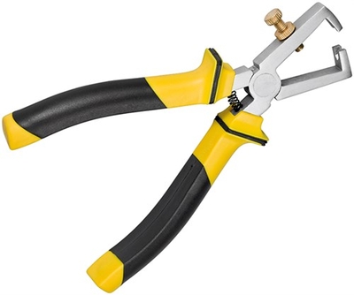 Abisolierzange 165mm mit Einstellschraube Fixpoint 77153