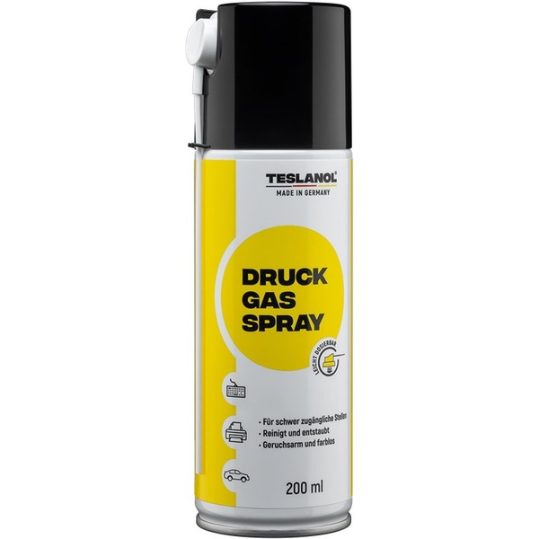 Druck-Gas-Spray (D) zum Reinigen und Entstauben 200ml Teslanol 26002