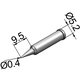 ERSA Lötspitze bleistiftspitz 0,4 mm Bild 1