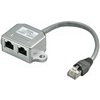 RJ45 Anschlussverdoppler CAT5 und Telefon