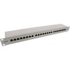 Patchfeld Cat.6A 24-fach, 19 Zoll, 1HE, lichtgrau InLine 76824I