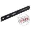 Delock 19 Zoll Keystone Patchpanel 24 Port drehbar schwarz Delock 43340