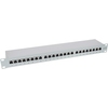 Patch Panel, CAT6, 24 Port, lichtgrau , 19 Zoll