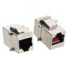 RJ45 Durchführung 2x Buchse, SNAP-IN, Keystone, CAT5e, mit Metallfeder, 1 Gbit/s, für Patchfelder und Dosen
