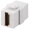 HDMI™ KeyStone (Snap-In) mit HDMI™ Buchse auf HDMI™ Buchse, weiss Goobay 90856