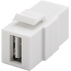 Keystone Modul USB 17,2 mm Breite, 2x USB 2.0-Buchse (Typ A) Goobay 79909