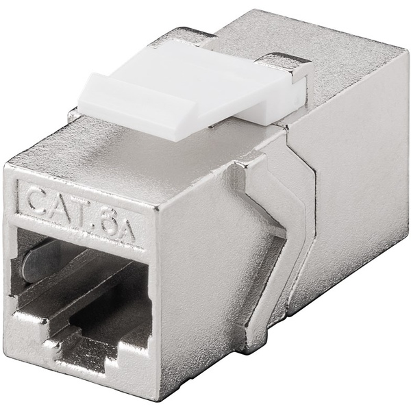 Keystone Modul, CAT 6A, STP, Metall, 2x RJ45-Buchse (8P8C) Goobay 90866