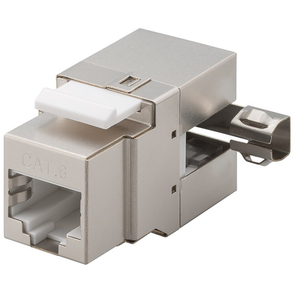 Keystone RJ45 Modul CAT 6, STP, 250 MHz, LSA Montage (werkzeugfrei), 90° gewinkelt Goobay 95901
