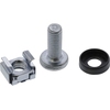 InLine® Käfigmutternset M6, je 50x Käfigmuttern, Unterlegscheiben, Schrauben