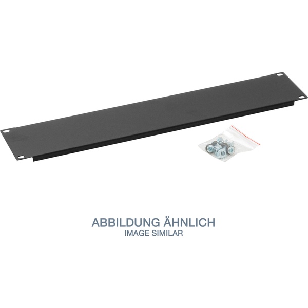 19 Zoll Blindplatte mit 4x Käfig-Befestigungsset ,3 HE, schwarz Triton RAB-ZP-X04-A1