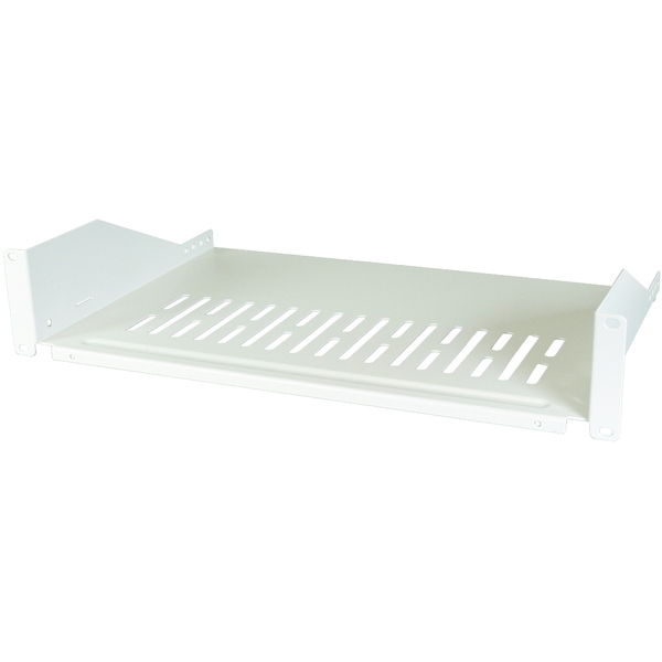 19 Zoll Fachboden, 2HE, Tiefe 300 mm, Traglast 22 kg, lichtgrau EFB Elektronik 691650GR.2A