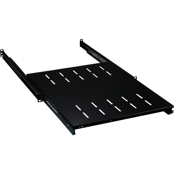 19 Zoll 1HE Fachboden ausziehbar, Einbautiefe 750 bis .830mm, 30 kg, ST 1000, schwarz EFB Elektronik 691651NAGR.10