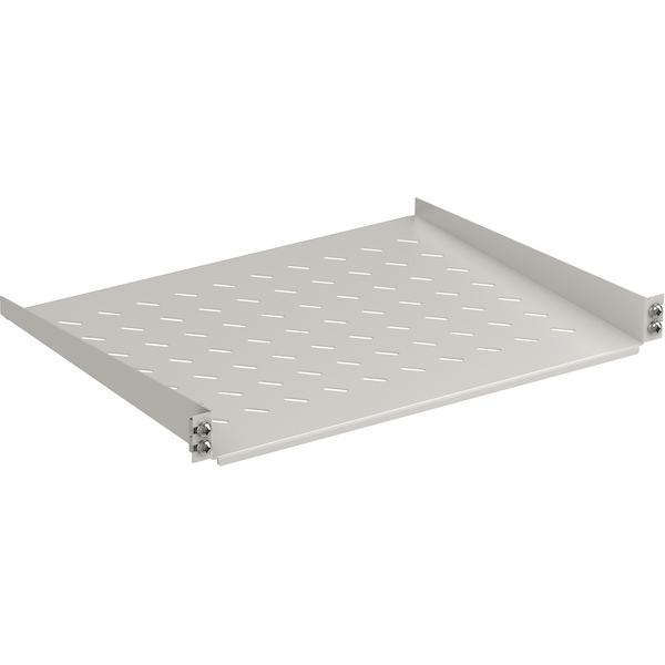 19 Zoll Fachboden fest, 1HE, Tiefe 350 mm, 6 kg, Frontbefestigung, lichtgrau EFB Elektronik 691667GR.1B