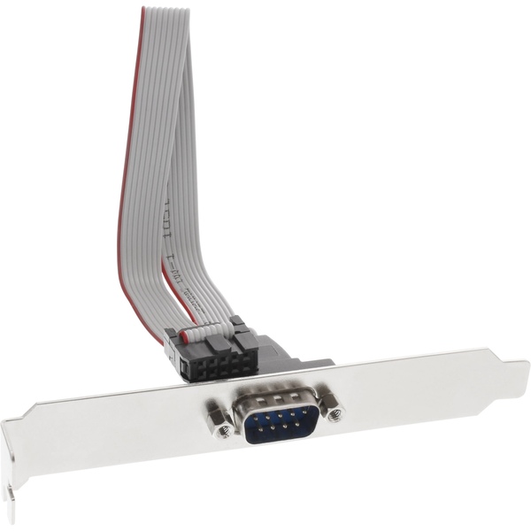 Slotblech mit 9 Pol DSUB Stecker auf 16 pol Pfostenverbinder, 60cm Kabel