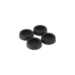 Gummi-Füße, für PC Gehäuse, 4mm, 4er Pack, Schwarz InLine 59909B