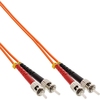 Inline® LWL Duplex Kabel, ST Stecker auf ST Stecker, 50/125μm, OM2, 1m
