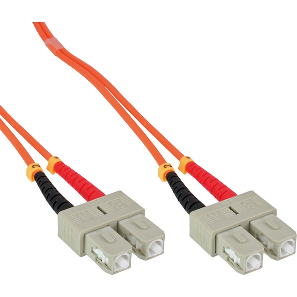 LWL Netzwerkkabel SC/SC, 50/125μm, OM2, 15m InLine 83515