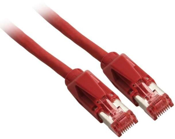 Netzwerkkabel Kerpen + Hirose TM21, CAT6 Rot 0,5m EFB K8210RT.0,5