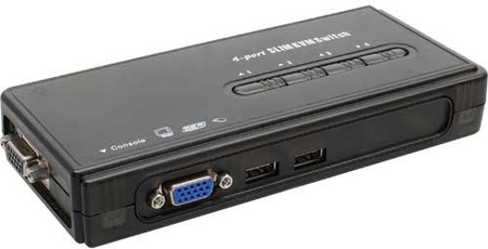 VGA KVM Switch 4-fach, USB Anschluss InLine 60614H