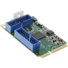 PCIe Karte auf 4x intern USB 3.0 Pfostenfeld, Mini-Version InLine 66905