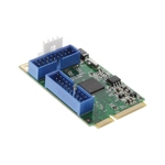 PCIe Karte auf 4x intern USB 3.0 Pfostenfeld, Mini-Version InLine® 66905