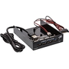 USB 3.0 Einbau-HUB , 3,5 Zoll Schacht, 4 Port, Schwarz InLine 33395B