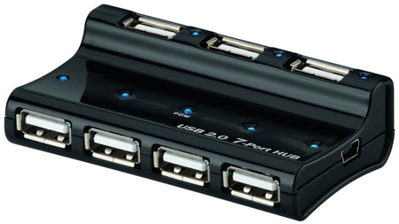 goobay® High Speed HUB, 7 Port, schwarz Goobay 95680