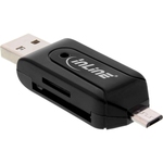 InLine® Dual Card Reader für SD und microSD, für Android (OTG) und PC InLine 66779