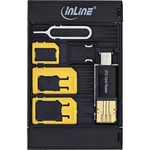 InLine® SIM-BOX, Simkartenadapter und Zubehörbox mit OTG Kartenleser InLine 35091