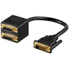 DVI Y-Kabel, DVI Stecker auf 2x DVI Kupplung