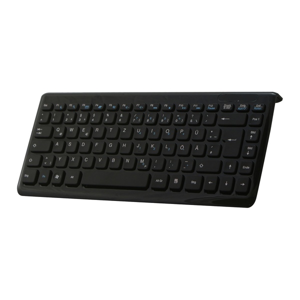 Tastatur, Mini, USB, schwarz Perixx PERIBOARD-407B