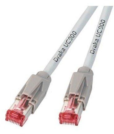 DRAKA Netzwerkkabel CAT6, S/FTP, halogenfrei, weiß, 20m [RJ45-RJ45]