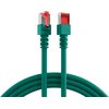LAN Kabel CAT6, PiMF, LZSH (halogenfei, raucharm), Kupfer, PoE, grün, 0,15m