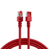 LAN Kabel CAT6, PiMF, LZSH (halogenfrei, raucharm), Kupfer, Rot, 0,15m