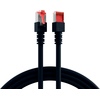 LAN Kabel CAT6, PiMF, LZSH (halogenfei, raucharm), Kupfer, PoE, Schwarz, 0,5m