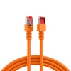 Netzwerkkabel CAT6, SF/UTP (PiMf) LSZH (halogenfei), Kupfer, PoE, Orange, 15cm