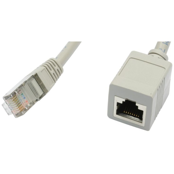 Netzwerkkabel Verlängerung 5m, UL zertifiziert, grau, CAt5e, STP