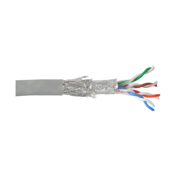 Verlegekabel Installationskabel CAT5e, 4x2xAWG24 starr (solid), CCA, SF/UTP, 100m Pull-Out Box