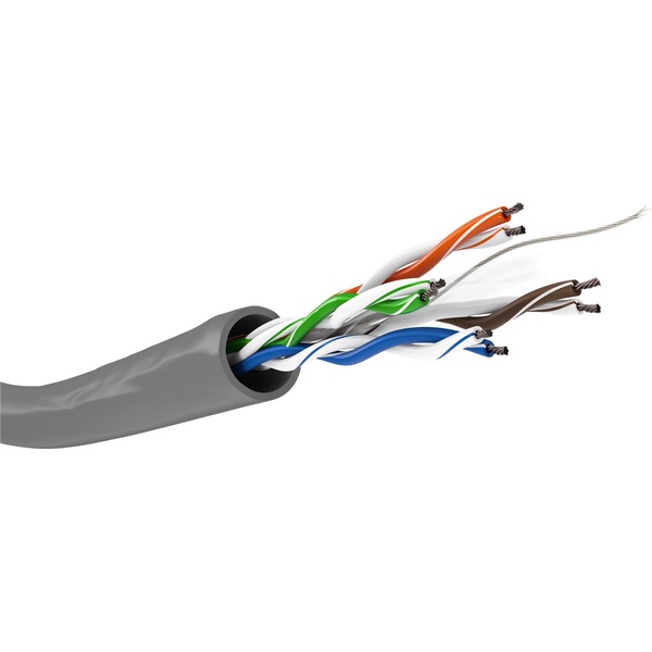 goobay® CAT6 Patchkabel U/UTP, CCA, AWG 24/7 (stranded, Litzen) PVC, 305m Goobay 93885