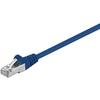 Netzwerkkabel, CAT5e, SF/UTP, Blau, CCA, 2m