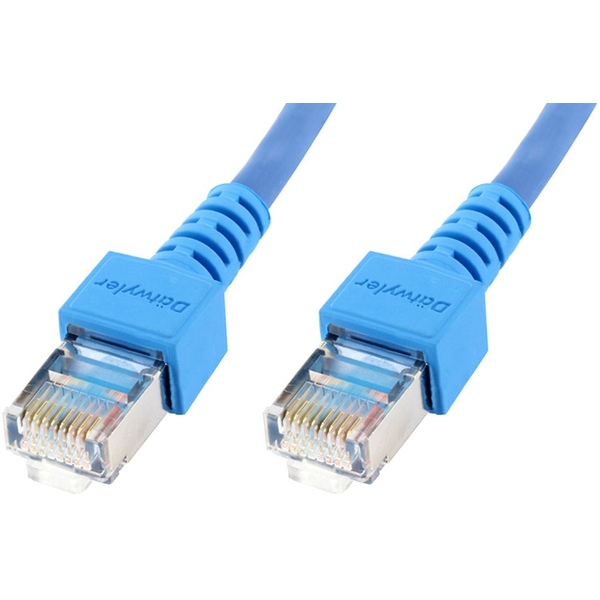 5x Dätwyler Netzwerkkabel, Cat 5e, LSZH, blau, PoE, CU, 10m