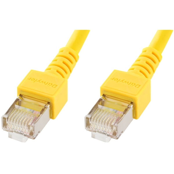 5x Dätwyler Netzwerkkabel, Cat 5e, LSZH, gelb, PoE, CU, 5m