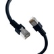 K5456 Netzwerkkabel RJ45 schwarz CAT5e S/FTP CCA Bild 1