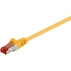 Netzwerkkabel CAT6, S/FTP (PiMF), Kupfer, halogenfrei, PoE+, gelb, 2m