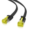 ultra flaches Patchkabel U/FTP Cat 6a schwarz 1m helos 205229