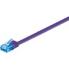 LAN Kabel CAT6a, U/UTP, Flachkabel, violett, 1m Goobay 96313