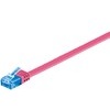 LAN Kabel CAT6a, U/UTP, Flachkabel,magenta, 2m Goobay 96320