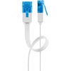 LAN Flachkabel, CAT6a, U/UTP, weiss, 20m Goobay 96391